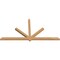 Ekena Millwork Kennewick Timber Gable Bracket, Western Red Cedar, 96"W x 48"H x 3 1/2"D x 3 1/2"F, 12/12 Pitch GBW096X48X0404KEN00SWR - alternate 4